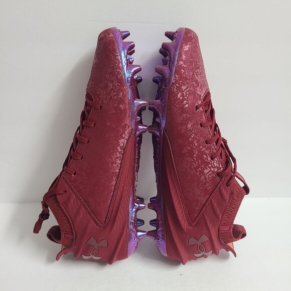 NEW Under Armour Blur 2 MC Football Cleats 3027978-602 Size 14 Burgundy main image 6